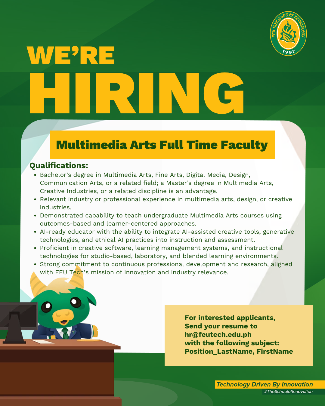 Official Job Posting Poster